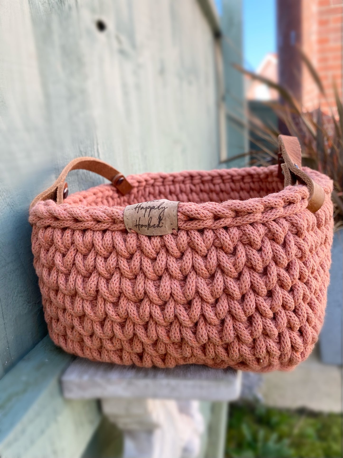 Shelving unit basket shelving unit storage basket with handles eco-friendly basket crochet basket basket reclaimed leather recycled baskets