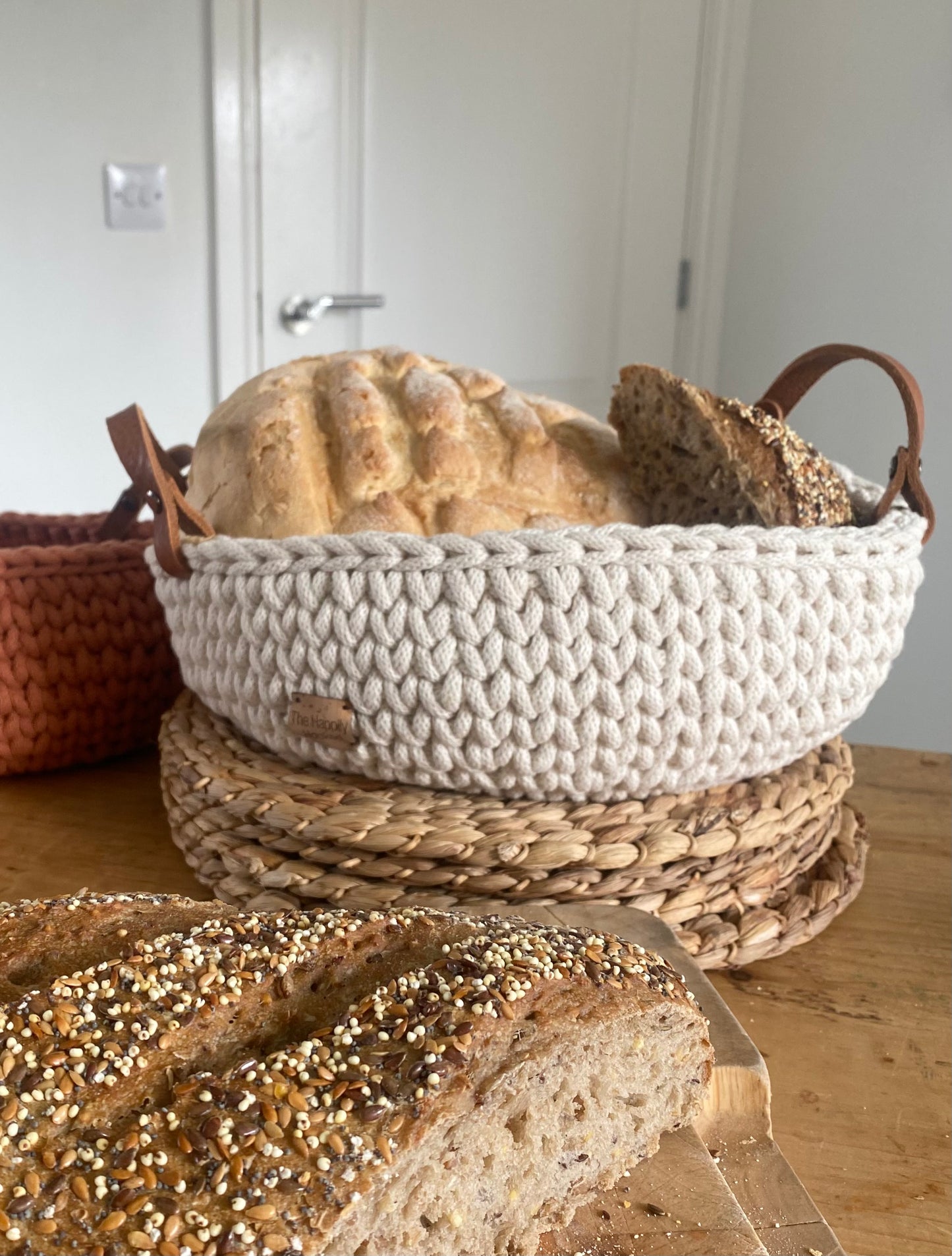 The Happily Hooked. Crochet baskets . Storage baskets . Luxury home storage . Storage for the home . Eco friendly storage . 